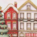 Sacola de presente de Natal com casinhas e árvore de Natal, 16 cm, 2 peças | Floristik24.pt