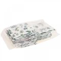 Floristik24 Sacos de presente sacos de papel folhas brancas 12×12×12cm 12pcs