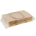Floristik24 Sacos para presentes papel tecido baunilha laranja rosa 20×10×10cm 6uns