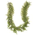 Floristik24 Guirlanda artificial de cipreste com pinhas, 180 cm, para mesa e porta.