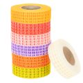 Floristik24 Fita decorativa de malha, cores sortidas, 3 cm x 10 m, 7 peças
