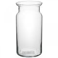Floristik24 Jarra de vidro Bose vaso de flores lanterna jarra de vidro transparente H20cm
