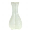 Floristik24 Vaso de vidro camponês prateado branco H11cm 6uds