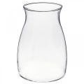Floristik24 Vaso de vidro decorativo Vaso de flores transparente de vidro Ø11cm Alt.20cm