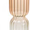 Vaso de Vidro Vaso Decorativo Marrom Transparente Mini Vaso Ø5cm A18cm