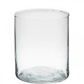 Floristik24 Vaso de vidro redondo, cilindro de vidro transparente Ø9cm A10,5cm