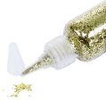Floristik24 Glitter Mix em frasco de dosagem ouro 90g
