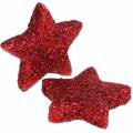 Floristik24 Star glitter red 2,5cm 50pcs