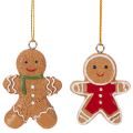 Floristik24 Enfeites decorativos de boneco de gengibre para árvores de Natal, 6 cm, 12 peças