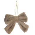 Laço decorativo de pelúcia com