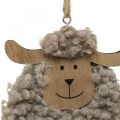 Decoração de páscoa cabideiro de ovelha fofinho 8,5×1,5×20cm 6uds