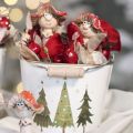 Ramos decorativos artificiais de rosa mosqueta com 7 frutos vermelho escuro 48cm | Floristik24.pt