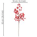 Ramo artificial de rosa mosqueta com frutos brilhantes, 62 cm | Floristik24.pt