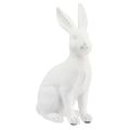 Floristik24 Coelho sentado coelho decorativo decoração de pedra artificial branco Alt.27cm