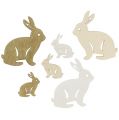 Floristik24 Coelhos para espalhar 2cm - 4cm nature 96pcs sortidos