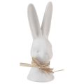 Floristik24 Cabeça de coelho decoração coelhinho da Páscoa coelho branco cerâmica 17cm