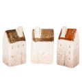 Floristik24 Conjunto de casinhas decorativas de cerâmica, miniaturas para pendurar, 7 cm, 3 peças