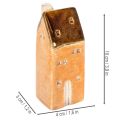 Casa decorativa em miniatura de cerâmica para peitoril de janela, 10 cm, 3 peças | Floristik24.pt