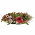 Floristik24 Coroa de flores de outono crisântemo roxo Ø30cm