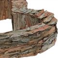 Floristik24 Deco coração de madeira de casca de pinheiro 40×32cm