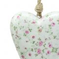 Floristik24 Coração para pendurar rosas 10cm x 15cm