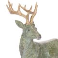 Estatueta de veado decorativa, em pé, detalhada, 43 cm | Floristik24.pt