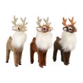Figuras de natal decoração de renas cabide decorativo decoração de mesa H11cm 3 unidades