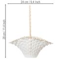 Cesta para daminha de casamento, 24 cm x 17 cm | Floristik24.pt