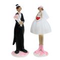 Floristik24 Figura de casamento casal nupcial 13cm 1 par