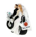 Floristik24 Figura do casamento noivos em moto 9 cm