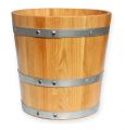 Floristik24 Plantador de barril de madeira carvalho Ø39cm