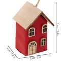 Conjunto de decoração suspensa para casa, estilo escandinavo, 7 cm, 6 peças | Floristik24.pt