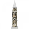 Floristik24 Torre de farol de madeira Campanário Igreja de Natal H45cm