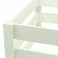 Floristik24 Caixa de madeira branca 43,5cm / 37,7cm / 31,8cm conjunto de 3