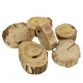 Floristik24 Discos de madeira anéis de madeira naturais 500g
