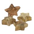 Floristik24 Natureza estrela de madeira 5cm - 6cm em caixa 12pcs