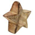 Floristik24 Natureza estrela de madeira 5cm - 6cm em caixa 12pcs