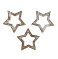 Floristik24 Estrelas de madeira abrem 5 cm 12 unidades