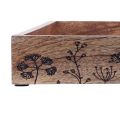 Floristik24 Bandeja decorativa de madeira manga madeira natural 43x26x5cm