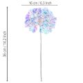 Ramo artificial de hortênsia florida em cores iridescentes, 36 cm, 2 peças. | Floristik24.pt