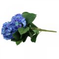 Floristik24 Buquê de flores de seda azul hortênsia flor artificial 42 cm