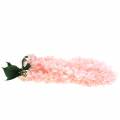 Floristik24 Guirlanda de flores decorativas rosa claro artificial 135 cm 5 fios