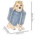 Estatueta decorativa de um cachorrinho sentado em uma caixa de presente, 20 cm | Floristik24.pt