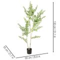 Planta artificial em vaso, 130 cm de altura, verde, decorativa. | Floristik24.pt