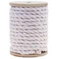 Floristik24 Fita de juta cordão de juta cordão decoração de juta creme branco Ø7mm 5m