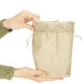 Saco de juta 13,5×11cm A25cm | Floristik24.pt