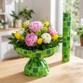 Papel para punhos de buquês de flores com estampa em mosaico, 25cm x 100m | Floristik24.pt