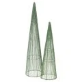 Floristik24 Cones de metal para arranjos florais, verdes, 62 cm, 2 unidades.