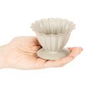 Tigela, cálice, cálice floral, decoração cor creme, 9 cm | Floristik24.pt