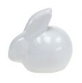 Floristik24 Cerâmica coelho branco 8,5 cm 4 peças
